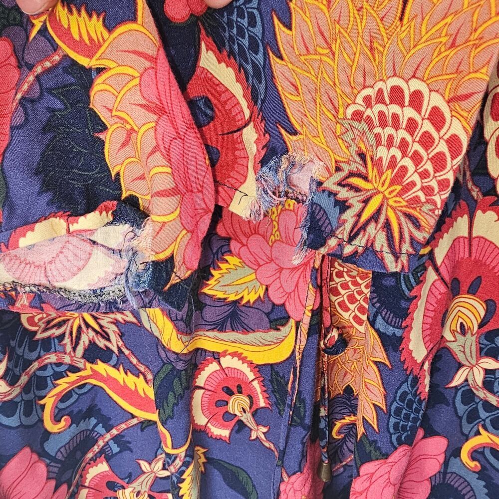 Anthropologie Jaase Women's Floral Blouse size Large - Picture 7 of 8